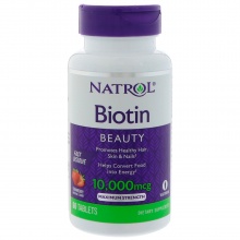 Витамины NATROL Biotin 10 000 мкг 60 таблеток