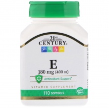 Витамины 21st century E-400 110 капсул