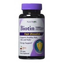 Витамины NATROL Biotin 5000 мг 250 таблеток