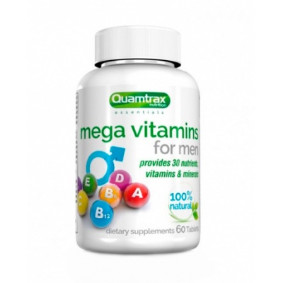  Quamtrax Nutrition Mega Vitamins for Men 60 