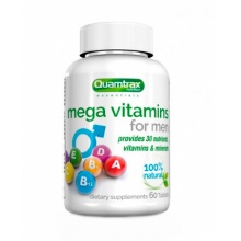 Витамины Quamtrax Nutrition Mega Vitamins for Men 60 таблеток