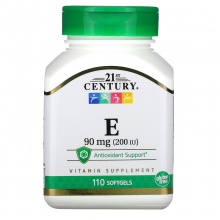 Витамины 21st Century E-200 90 мг 110 капсул
